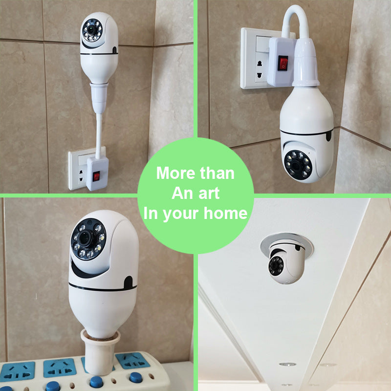 WiFi Camera 1080P Bulb 4X Zoom Camera – Smart Home Monitor