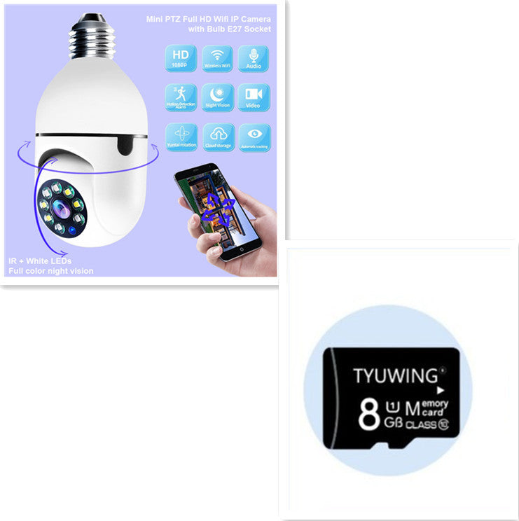 WiFi Camera 1080P Bulb 4X Zoom Camera – Smart Home Monitor