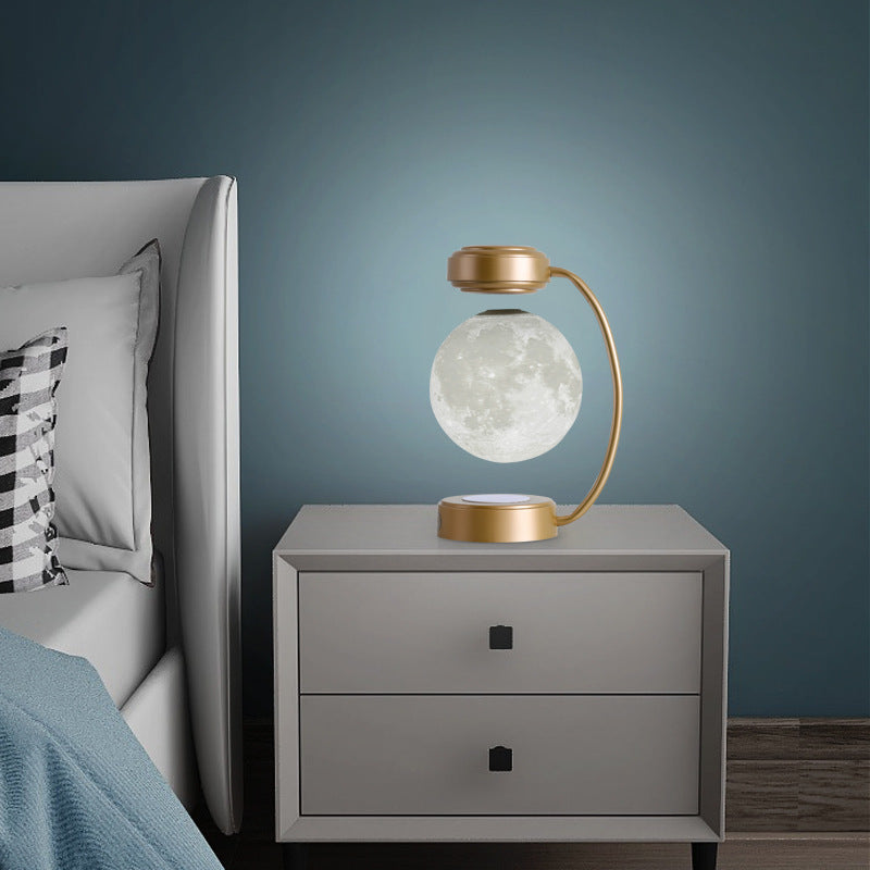 3D LED Moon Night Light – Floating Magnetic Lamp for Home & Desk