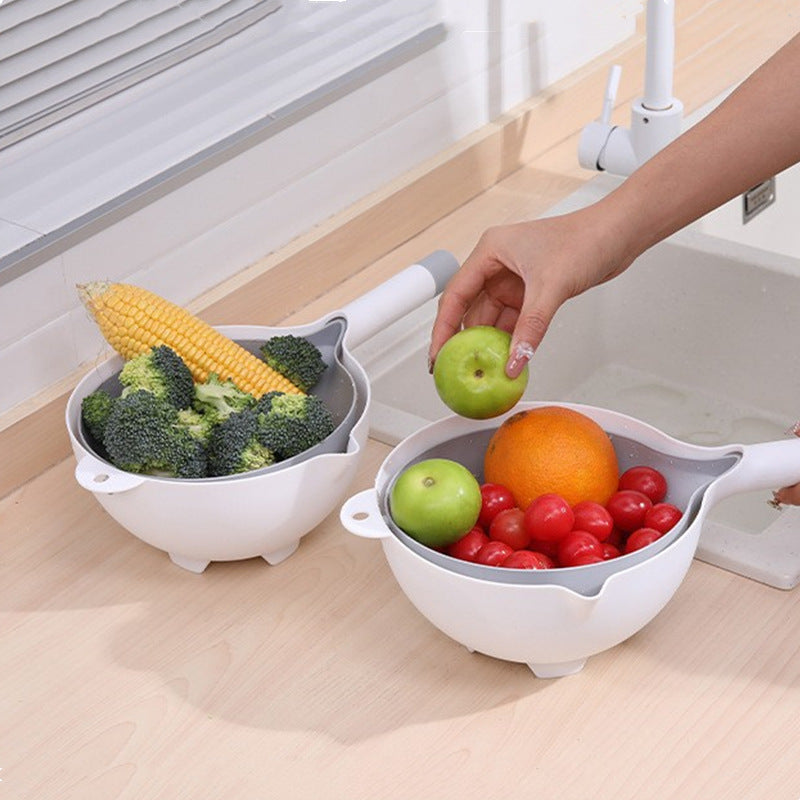 Double-Layer Plastic Drain Basket