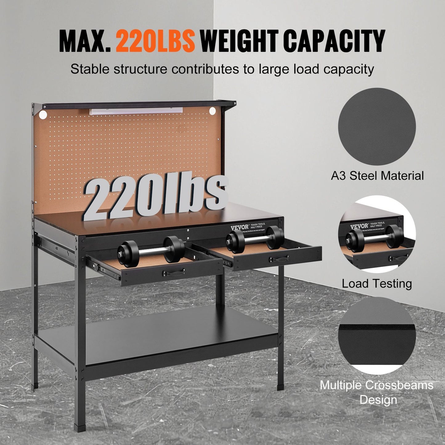 Heavy Duty Garage Workbench