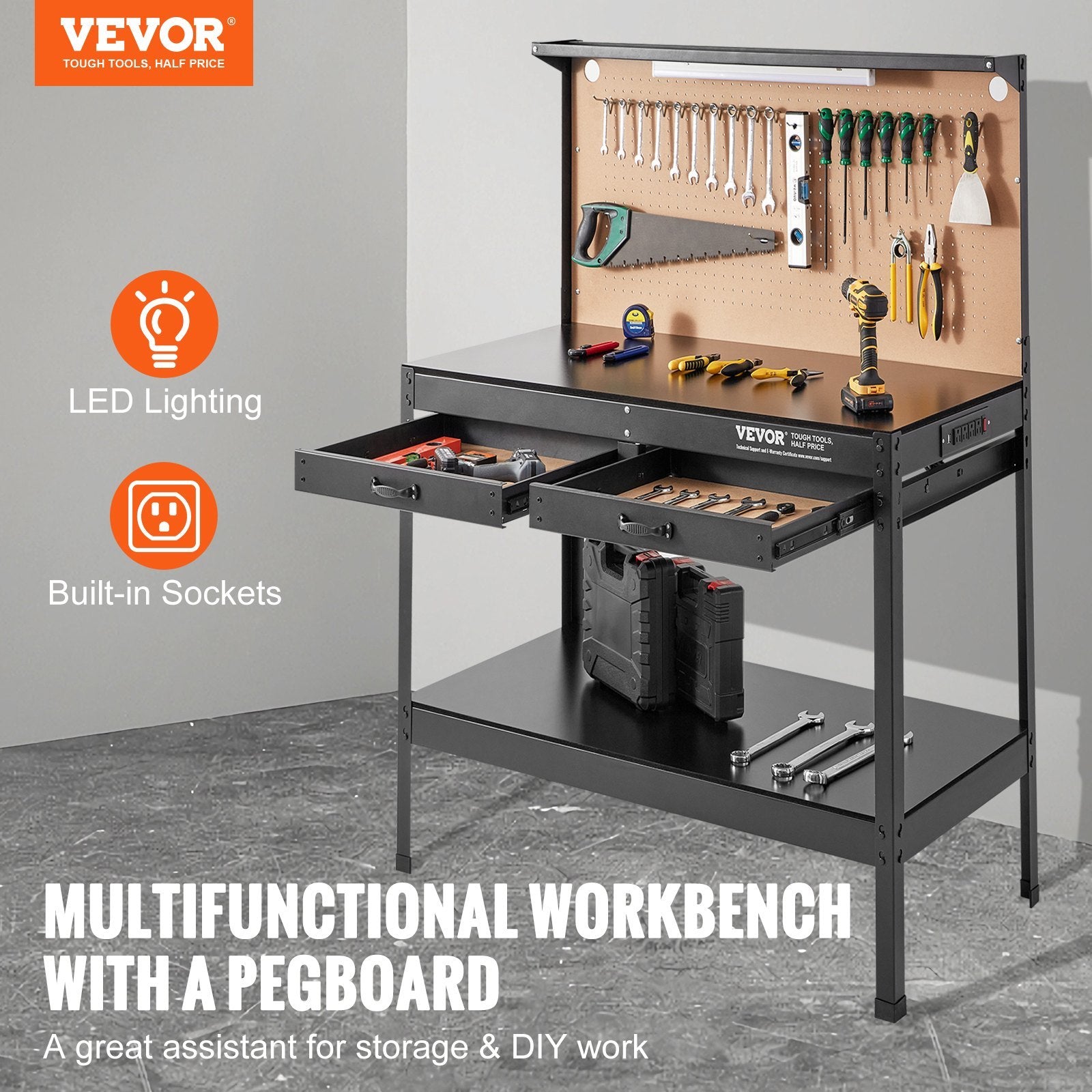 Heavy Duty Garage Workbench