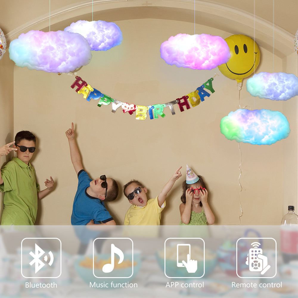USB Cloud Light APP Control 3D RGBIC Ambient Music Lamp