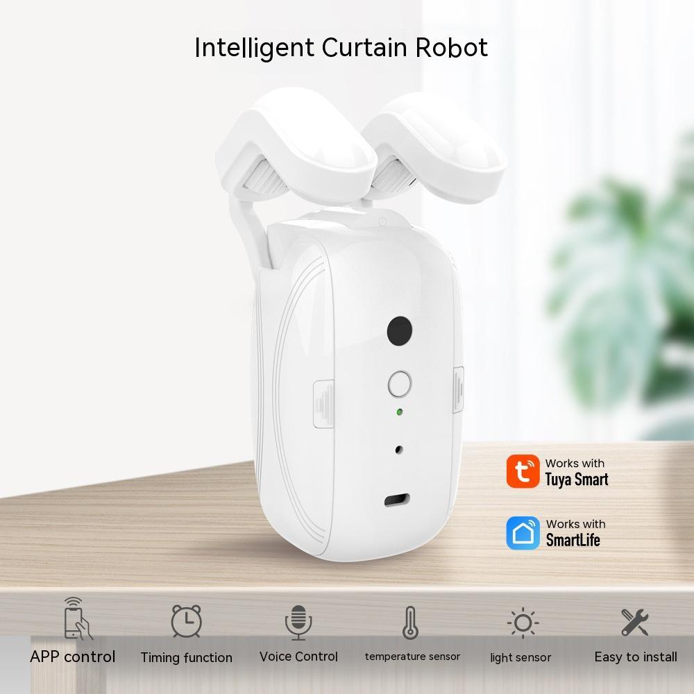Smart Wifi Curtain Robot – Electric Roman Rod Curtain Companion