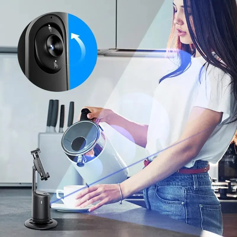 360 Auto Face Tracking Gimbal – AI Smart Phone Stabilizer Tripod