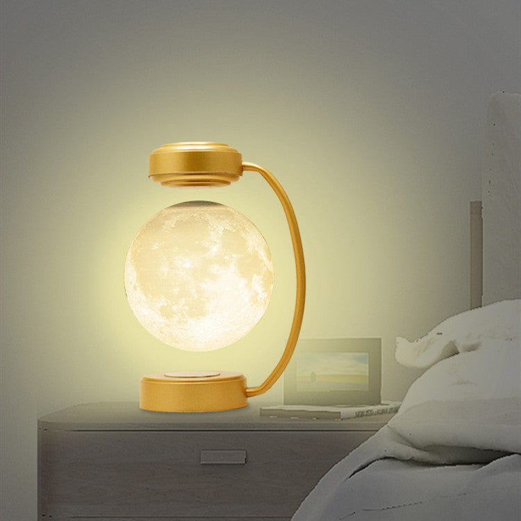 3D LED Moon Night Light – Floating Magnetic Lamp for Home & Desk