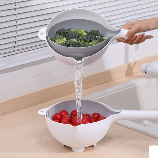 Double-Layer Plastic Drain Basket